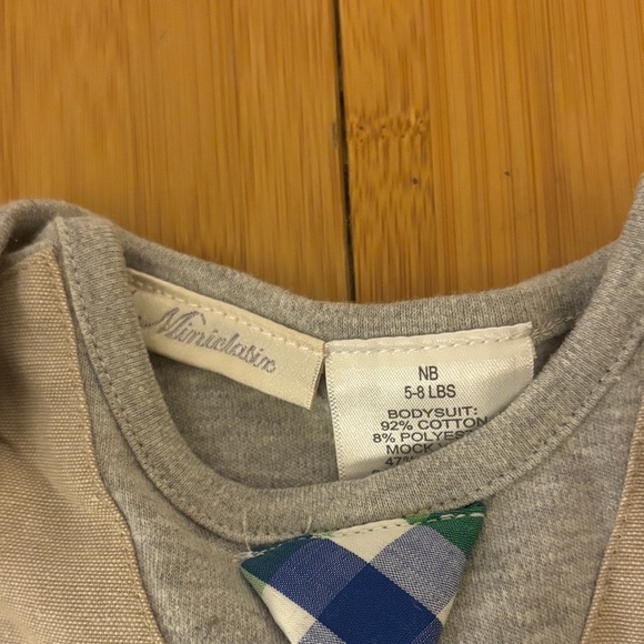 Stylish Gray and Tan Bodysuit with Vest - Picture 2 of 3